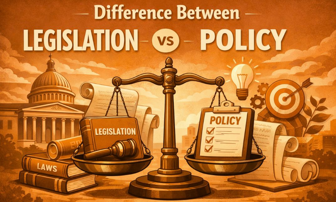 Difference Between Legislation and Policy