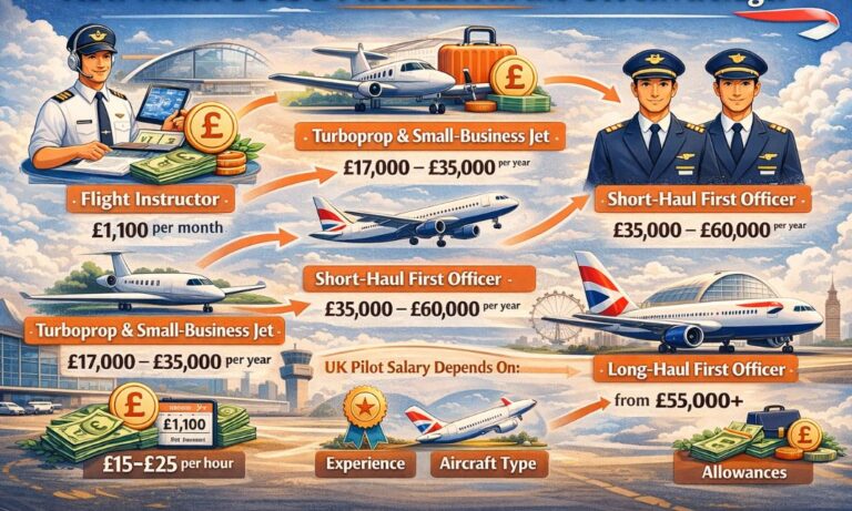 pilots earning in the uk