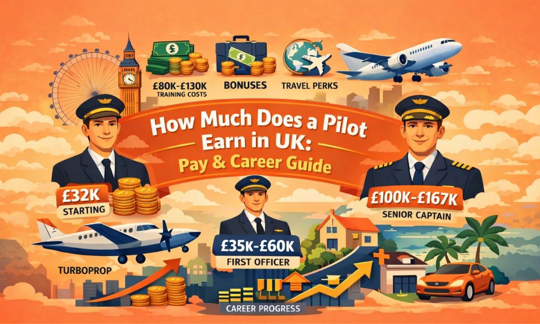 how much does a pilot earn in uk