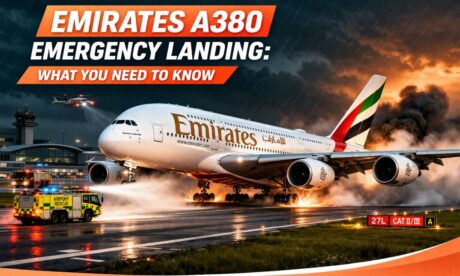 emirates a380 emergency landing