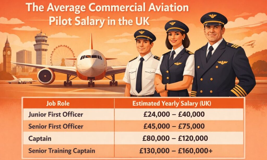How Much is the Salary of a Pilot in the UK?