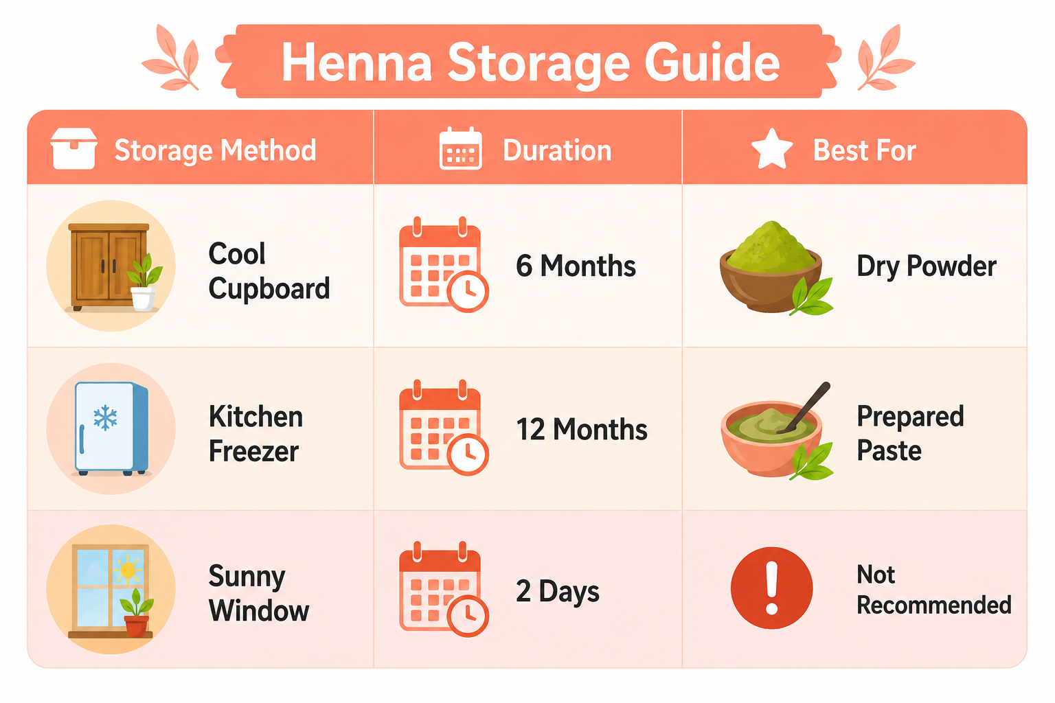 Best Way to Store Henna for Freshness