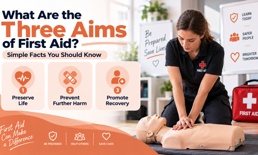what are the three aims of first aid