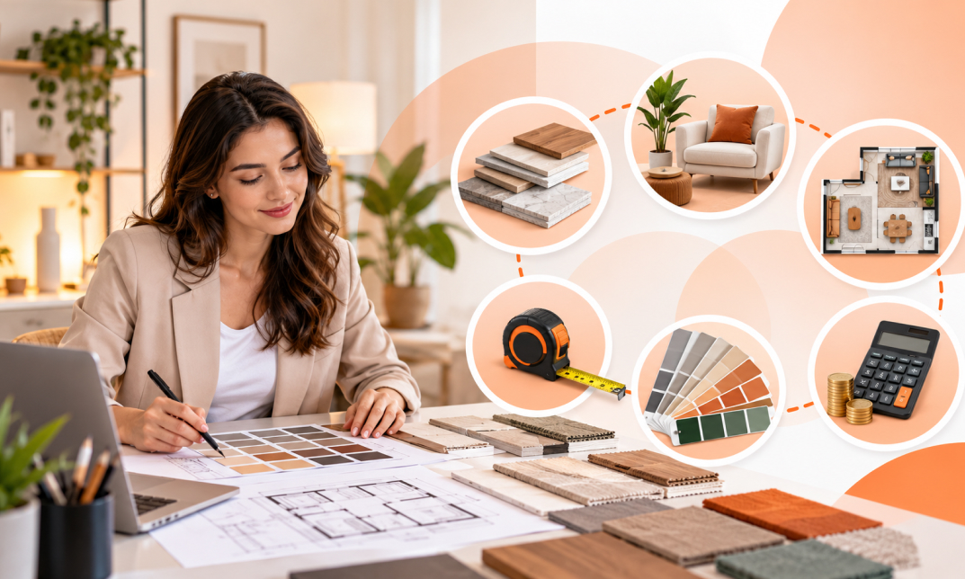 How much do interior designers charge